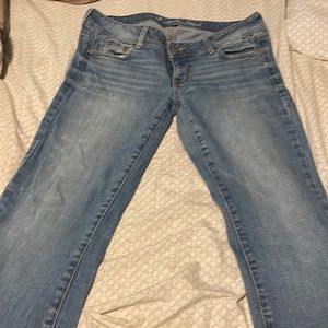 Blue slim boot jeans